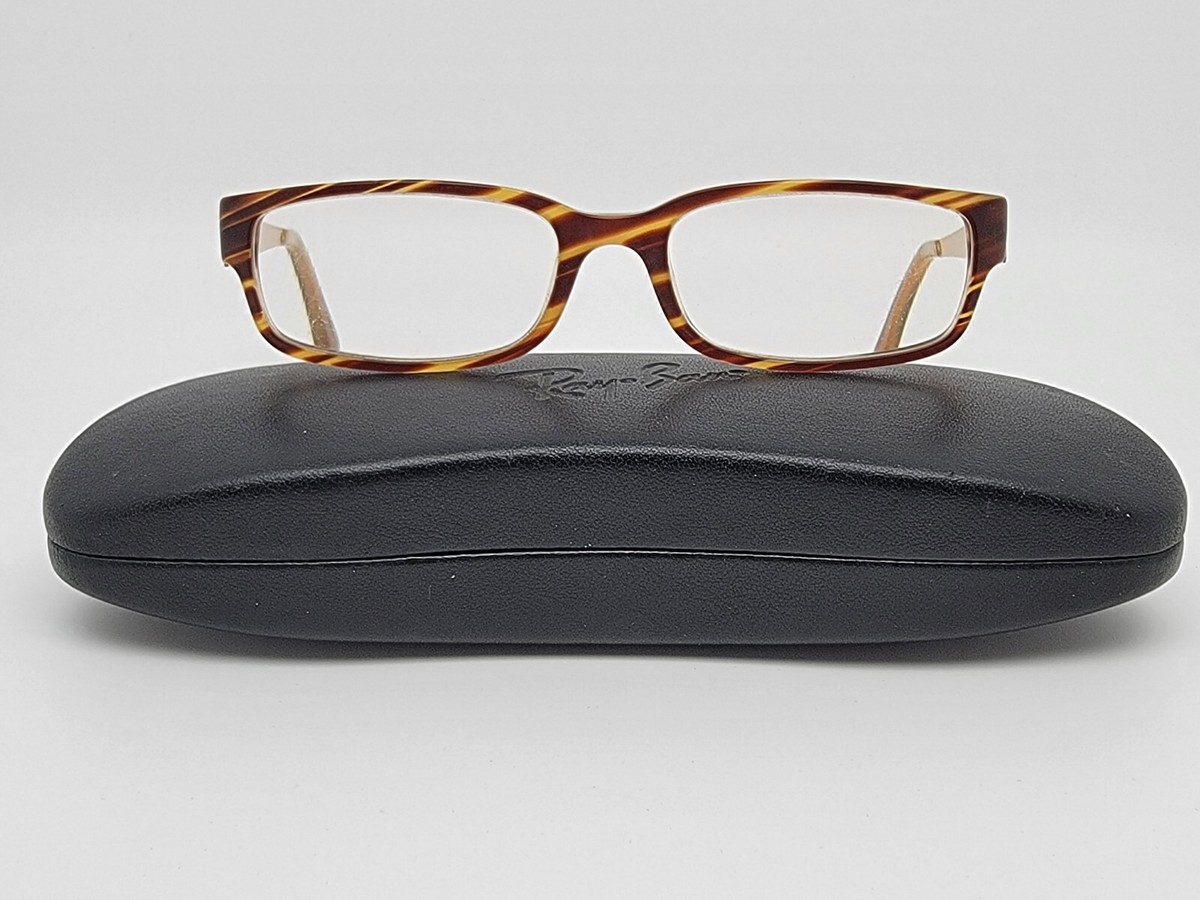 Ray-Ban RB5142 2328 Striped Brown Gold Titanium Eyeglasses Frame w