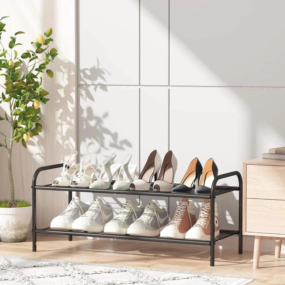 Shoe stand shop metal