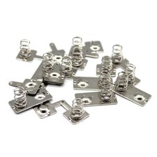 Metal Battery Holder Spring Solder Tab Set for AAA Positive Negative Contact