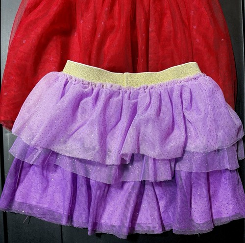 Little Girls Princess Party Tulle Tutu Tiered Skirt 2 Piece Set Size 4/5 & 5 - Picture 8 of 11