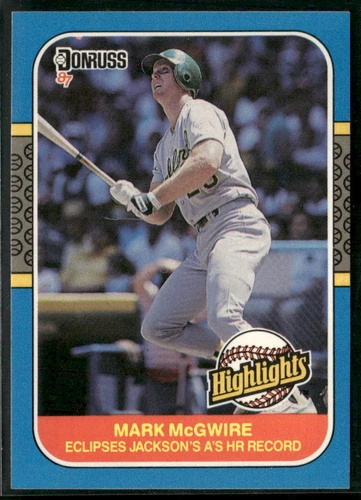 1987 Donruss Highlights #46 Mark McGwire RC