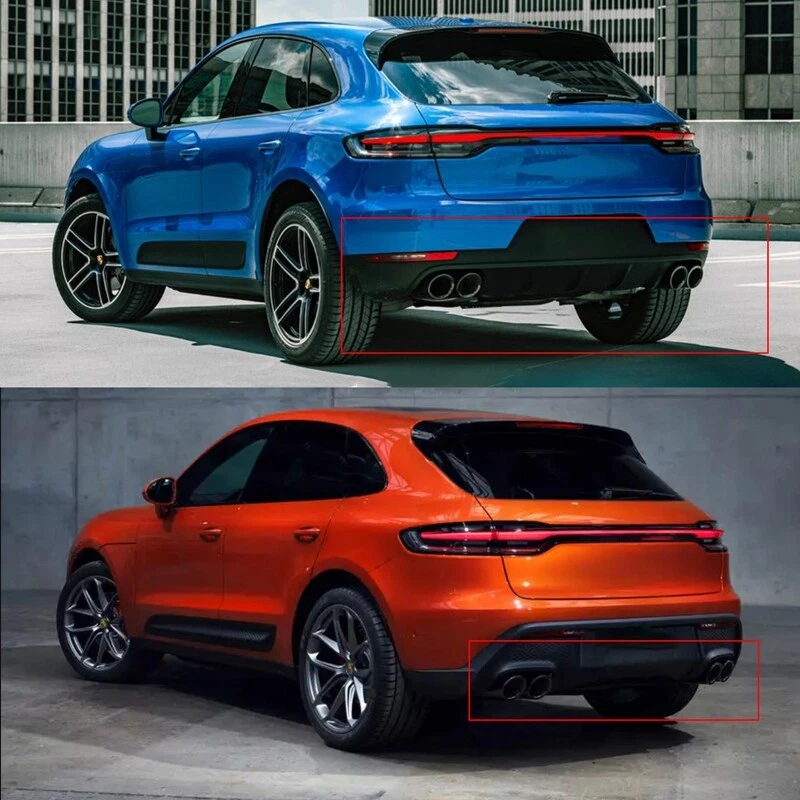 Silenciador de escape de coche doble punta tubo de escape para Porsche Macan S 3,0 L 2014-2023 Foto 2 de 4