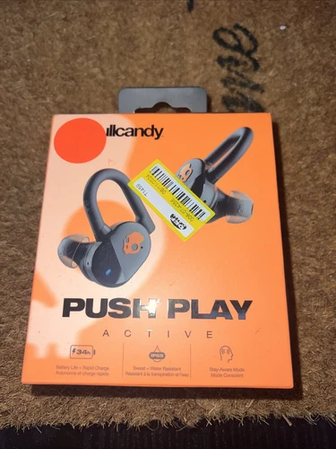 Skullcandy Push Play Active Wireless Headphones (S2PPW-S749) - Black... S&H
