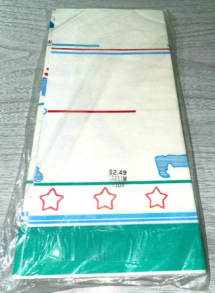 Винтажный запечатанный Hallmark MLB бейсбол BDay вечеринки креп бумаги скатерть чехол новый из старых запасов - Изображение 2 из 2