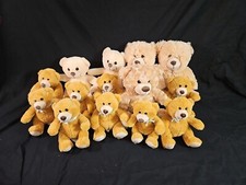LOT OF 14 Ben Ben Bears Plush 16"to 9"