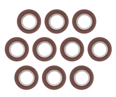 New 10 pcs KF-16 NW-16 vacuum center Ring made of SS304, O-ring = FKM viton A856