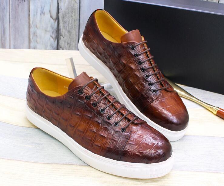 Men's Retro Flat Round Toe Lace-Up Alphabetic Shoes, Breathable Large Size Couple | ChicGrl