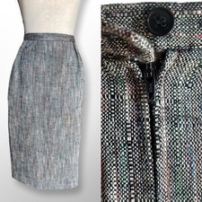 Vintage Multi-Colored Tweed Pencil Skirt Size 4 /Small