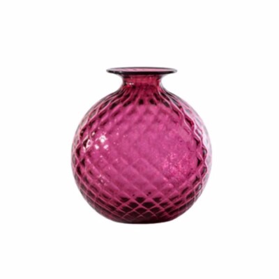 Venini Balloton - Vase Monofiore Balloton Magenta Filo Rosso 100.16 Venini
