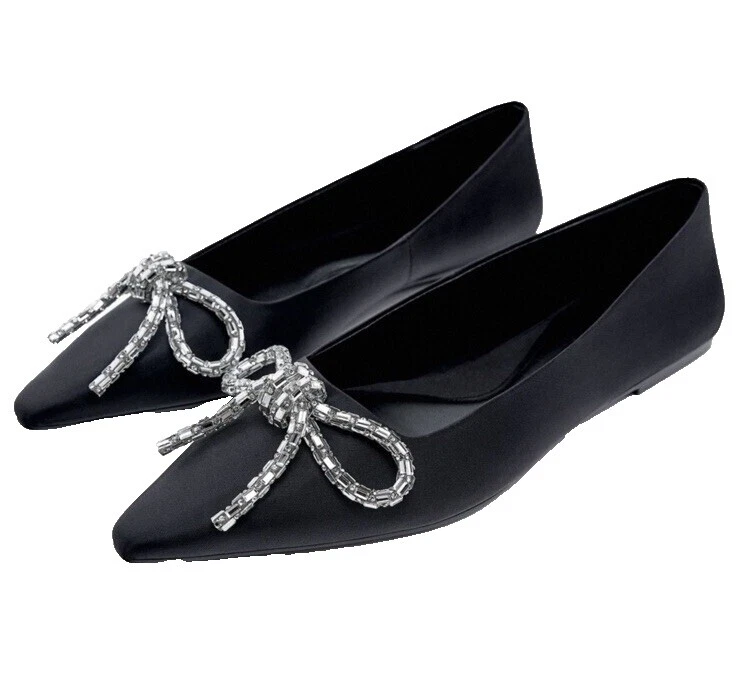 Zara Black Flats for Women