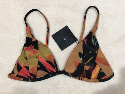 Stone Fox Swim Top Floral Bra Top Size M