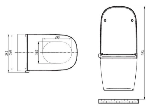 BERNSTEIN Dusch WC Spülrandlos Bidet Toilette elektrisch Komplettset 1104 Pro+ - Bild 19 von 20