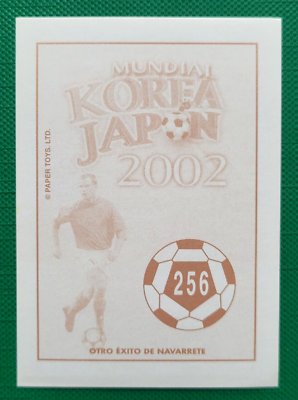 2002 Navarrete Korea Japan World Cup FIFA Face CROMO #256 RICARDO