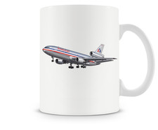 American Airlines McDonnell Douglas DC-10 Ceramic Coffee Mug  - 15oz.