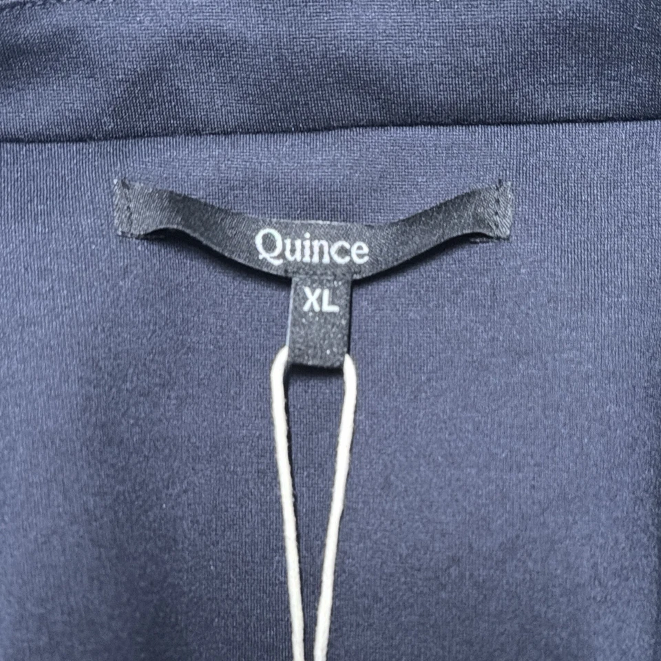 Quince Jacket Womens XL Ultra Stretch Ponte Blazer Navy Business Office Casual - Image 3 of 4