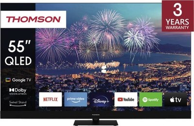 Thomson 55 QG6C14 55 Zoll LED Smart-TV 4K Mittelfuss