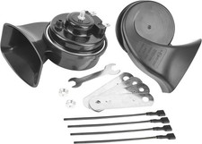 Universal Car Horn Upgrade Kit, 12V High/Low Dual Tone Snail Horn, Loud Waterpro