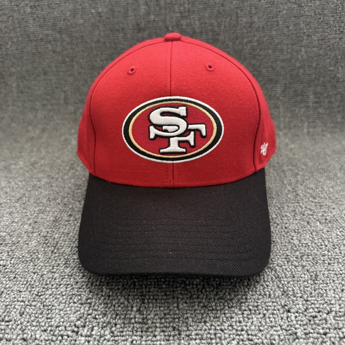 '47 Brand San Francisco 49ers Baseball Cap Strapback Red Black NFL Hat