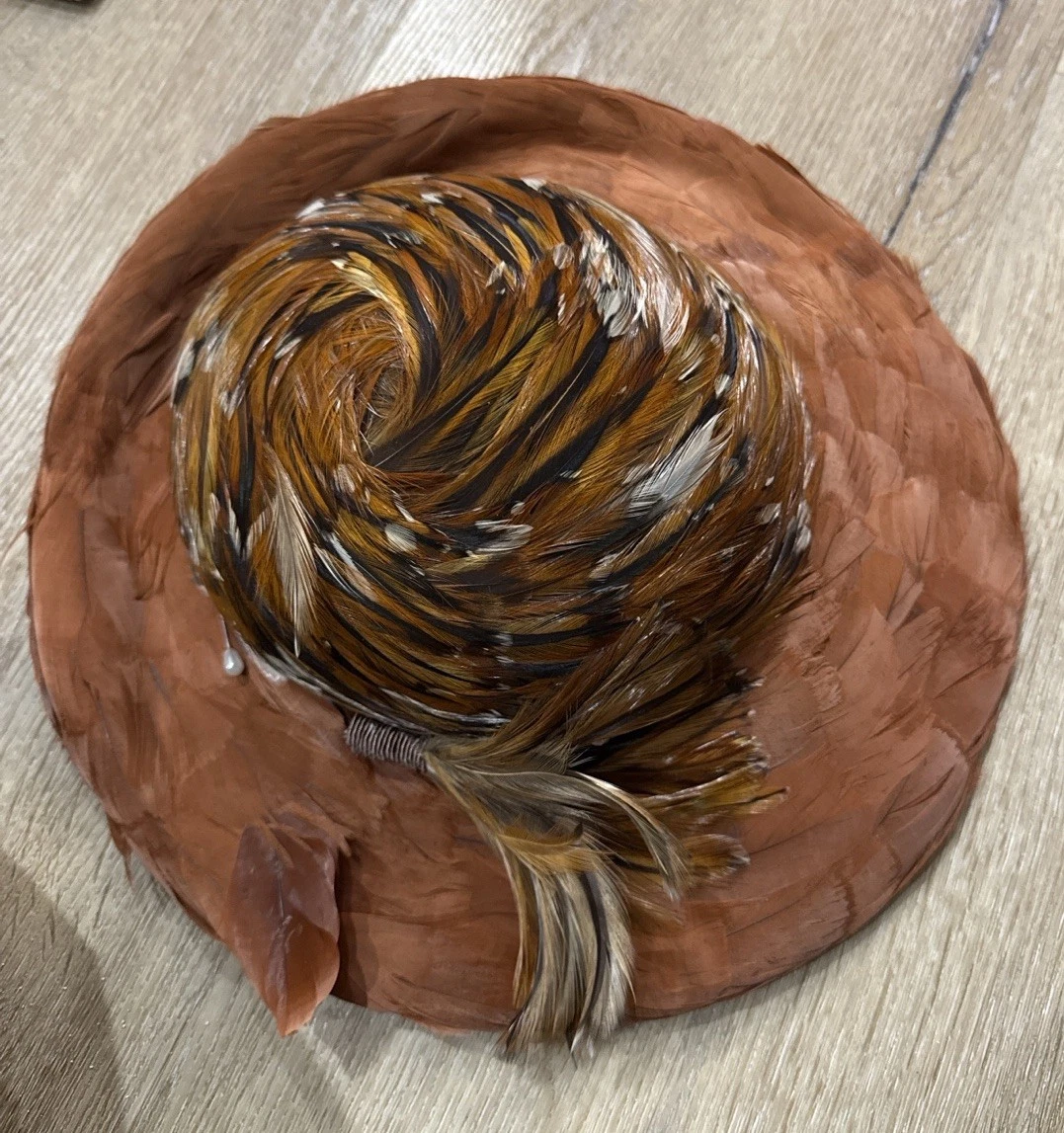 Brown Feather 1940s Vintage Hats for Women for sale | eBay display picture 1