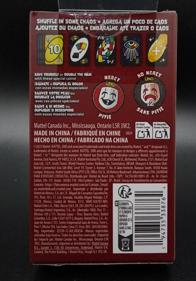 UNO Show 'Em No Mercy EXPANSION PACK 🎭 "Save Yourself or DOUBLE the PAIN!🎭 New - Image 4 of 4