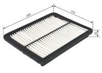 Bosch Luftfilter Fuer KIA 1987429180