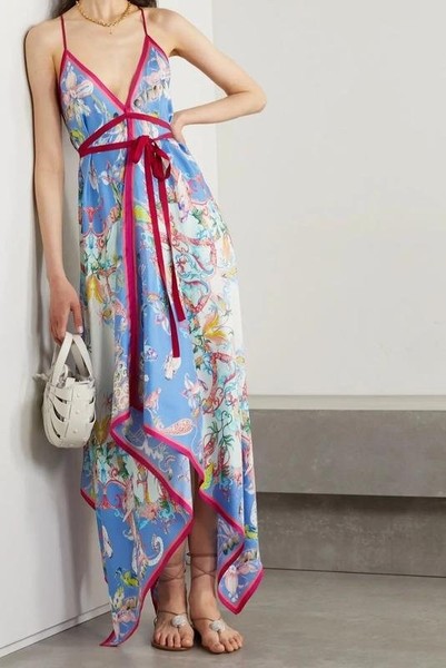 Women Etro Dress Pink Silk 34 / XS / 42