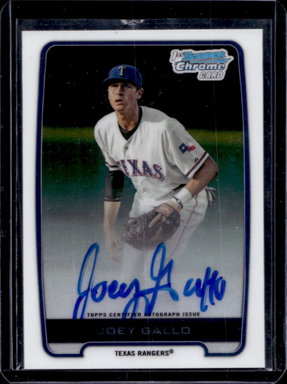 2012 Bowman Draft Picks & Prospects Joey Gallo Chrome Auto #BCA-JG Rangers