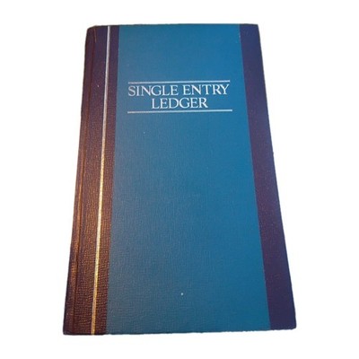 Wilson Jones S300-15SEL Single Entry Ledger Book, 7-1/4 x 11-3/4'', 300 Pages