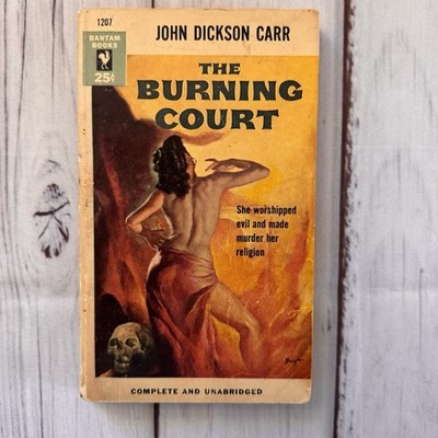 The Burning Court John Dickson Carr 1954 Vintage Paperback NY English Edition