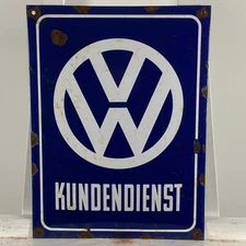 Volkswagen Enamel Sign - 40x30cm (15.7x11.8") - Retro Garage Interior Decoration
