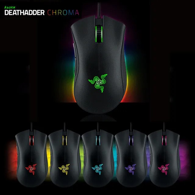 New 10,000 DPI Razer DeathAdder Chroma Multi-Color Ergonomic