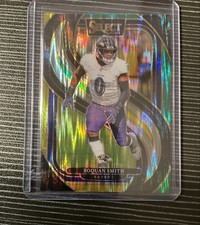 2024 Panini Select - Premier Level Roquan Smith #191 Green & Yellow Shock Prizm