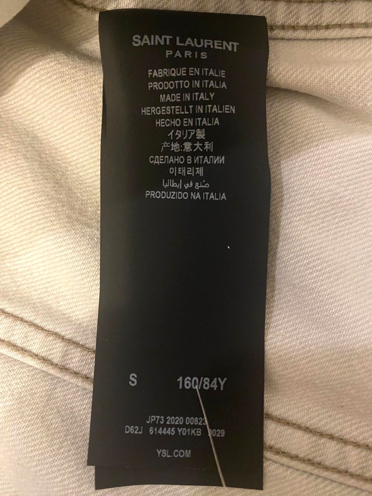 Saint Laurent Womens Jeans Jacket Sz S New thumbnail 12