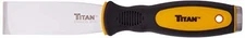 Titan 1.25 Inch Stainless Steel Scraper Putty Knife with Metal Capped Handle