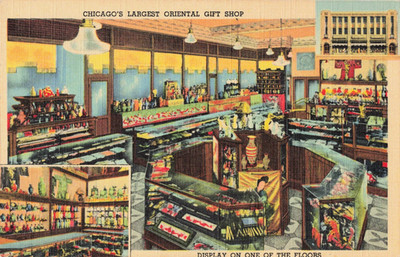 Chee Wo Tong Co. Chinese Emporium Postcard Chicago