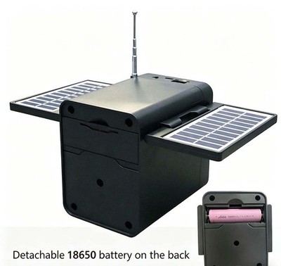 Wireless Waterproof Portable Clear Solar-charged Solar Powered Bluetooth Speaker
