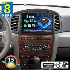 Autoradio DAB+ 4+64G Android15 CarPlay per Jeep Grand Cherokee 3 WH,WK 2005-2007