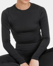 NEW All In Motion Women's Semi Fit Ribbed Long Sleeve Athletic Top Size 2XL