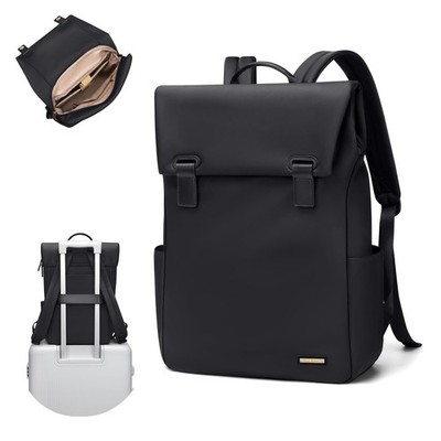 Black Women Laptop Backpack Waterproof Carry On Daypack Fits 14 Inch Notebook