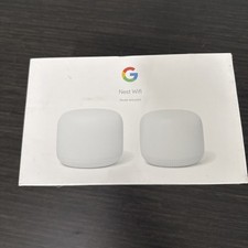 NEW Google Nest Wifi Router and a Point - Snow GA00822-US "NEW SEALED"