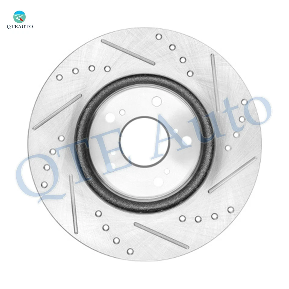 Rotores de disco de freio dianteiros perfurados 296 mm para 2012-2015 Honda Crosstour - Imagem 2 de 4