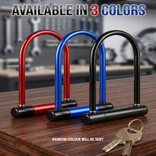 U Shaped Bike Lock With 2 Keys Bicycle Cycle Scooter Security Anti Theft D Lock