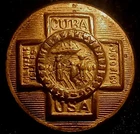 Rare Nice 1898 Spanish-American War Veteran Full Shank Superior Quality Button