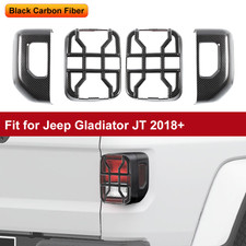 Tail Lights Guards Rear Brake Lamps Bezel Trim Cover For Jeep JT Gladiator 2018+