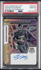 2025 PANINI INSTANT MOSAIC SHEDEUR SANDERS ROOKIE RC PSA 10