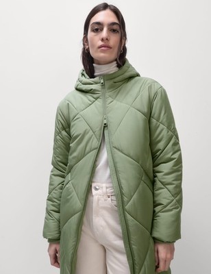 Marks & Spencer Womens Green Longline Women Coat - M&S