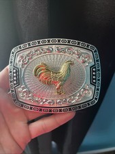 Western Rooster Cowboy Belt Buckle