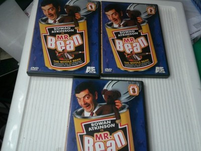 Mr Bean The Whole Bean DVD Lot Vol 1 2 3 Rowan Atkinson Comedy TV Series A&E UK