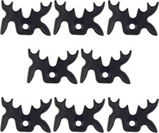 8 Pack Plastic Moosehead Pool Billiard Cue Bridge Head Black