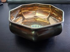 Versilberte Art Deco Olri Italien Schale vintage mit Patina 136 Gramm 11 x 4 cm